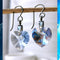 Light Sapphire Blue Crystal Titanium Drop Earrings