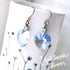 Light Sapphire Blue Crystal Titanium Drop Earrings