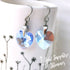 Light Sapphire Blue Crystal Titanium Drop Earrings