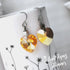 Sunshine Yellow Crystal Titanium Drop Earrings