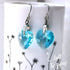 Light Turquoise Crystal Titanium Drop Earrings