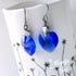Majestic Royal Blue Crystal Titanium Drop Earrings