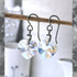 Clear Moonlight Crystal Titanium Drop Earrings