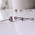 Light Pink Cubic Zirconia Titanium Earrings
