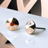 Rose Gold Crystal Titanium Earrings, 6.5mm