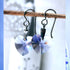 Tanzanite Blue Crystal Titanium Drop Earrings
