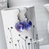 Tanzanite Blue Crystal Titanium Drop Earrings