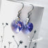 Tanzanite Blue Crystal Titanium Drop Earrings
